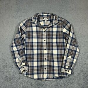 L.L. Bean Relaxed Fit Scotch Plaid Flannel Shirt Women’s Medium Regular #1721